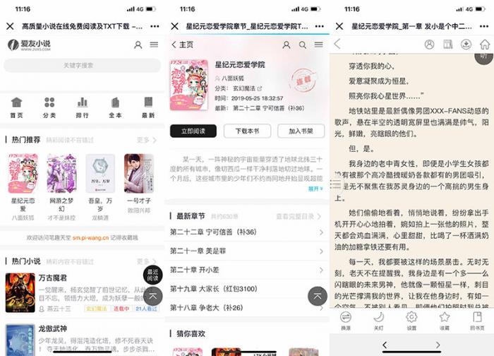 图片[2]-最新PTCMS小说精美多风格四套全新版源码 最新模板-酷库源码网