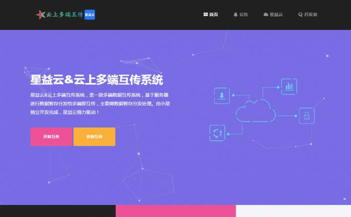 图片[1]-【完全开源免费】最新星益云-云上多端互传系统网站源码-酷库源码网