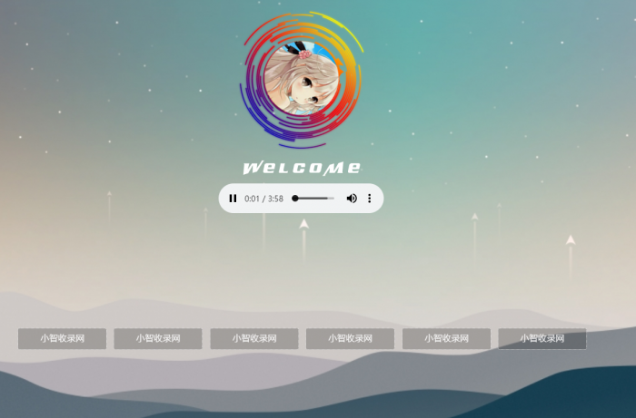 图片[1]-非常漂亮的一款html引导页导航网站旋转头像变幻背景单页源码-酷库源码网