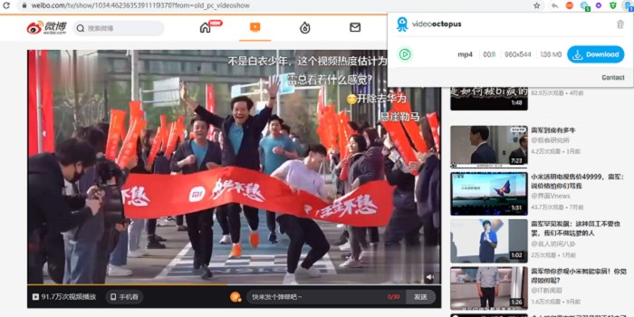 浏览器网页视频下载Video Octopus插件-酷库源码网