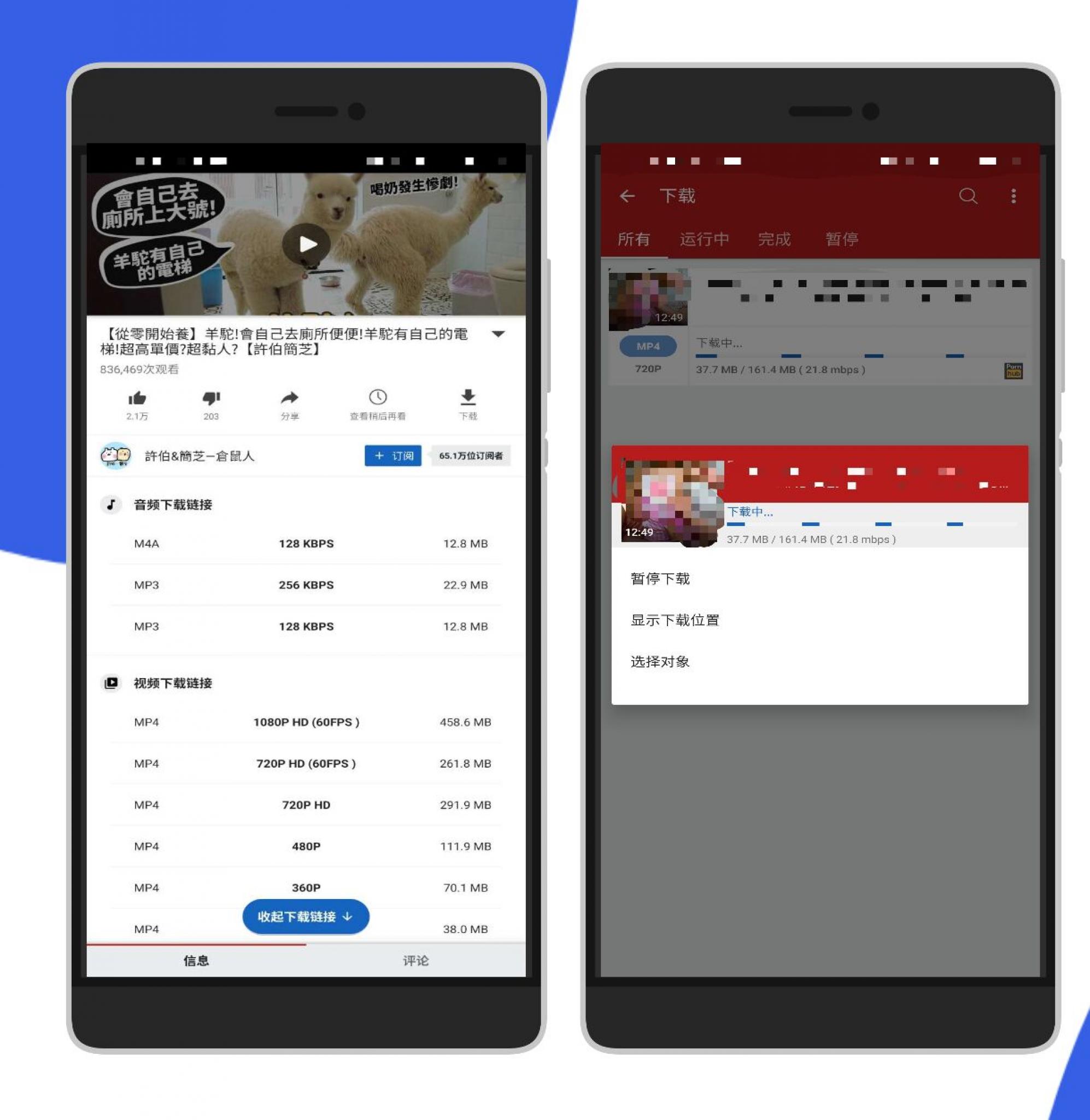 安卓--油管/P站视频下载器--支持付费下载-酷库源码网