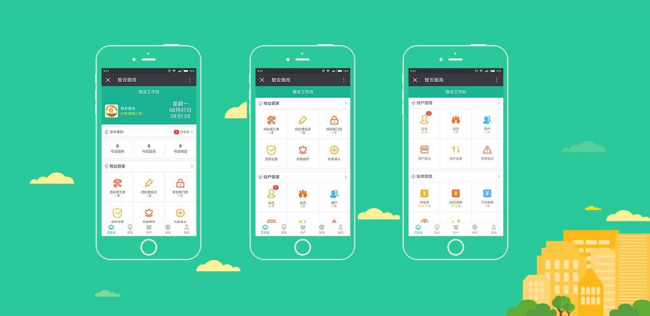 智云物业4.20+前端，物业小程序源码+前端+公众号-酷库源码网