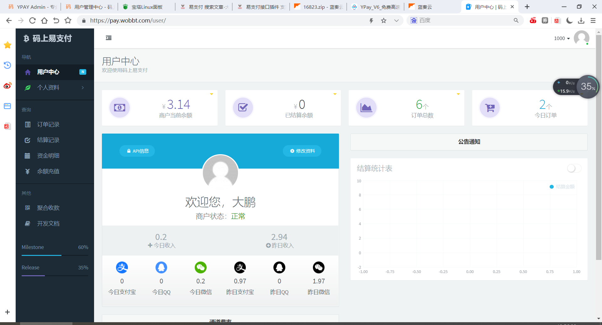 图片[3]-【大鹏亲测】新版彩虹易支付源码多通道轮询一键对接、第三方支付、京东支付、免签约支付、聚合支付-酷库源码网