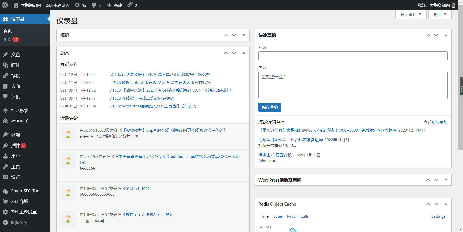 图片[3]-【带视频教程】大鹏源码网WordPress整站（4000+3000）条文章数据打包+数据库-酷库源码网