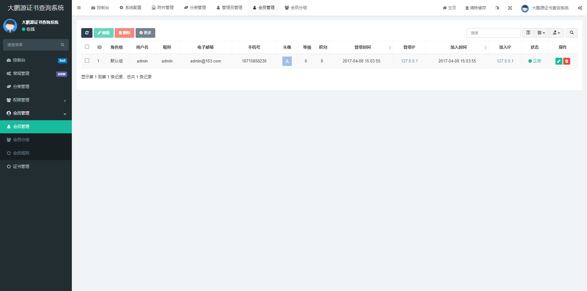 图片[4]-D1085 【去授权】证书在线查询系统,资质证书显示网站源码,证书查询自适应手机端-酷库源码网