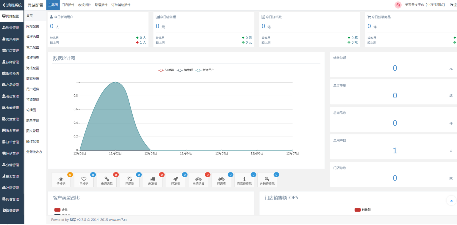 图片[5]-D1191新畅美容美发平台V2.1.18 公众号+小程序【平台订单辅助+平台取号+门店插件+平台收银插件】-酷库源码网